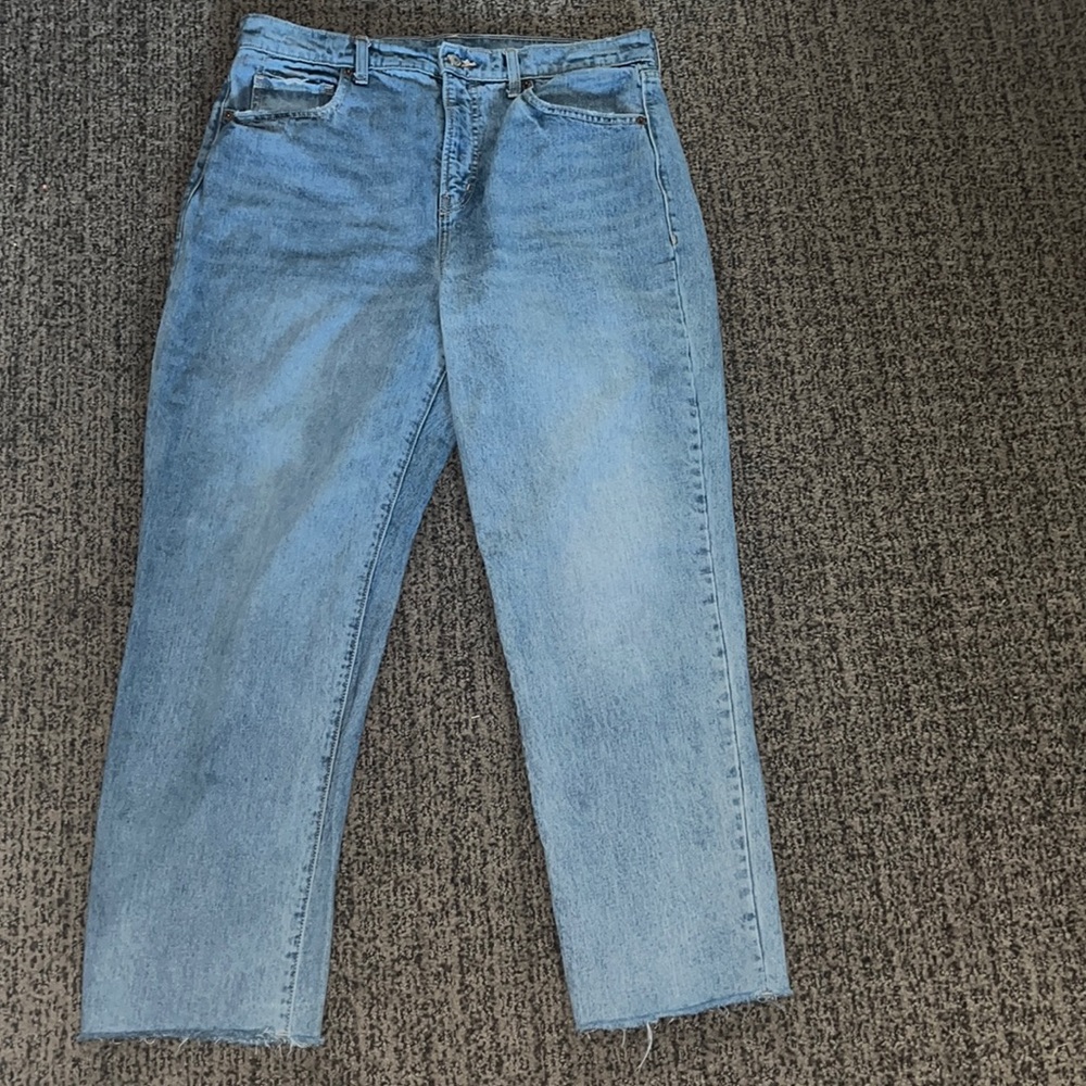 Old Navy High Rise Lola Boyfriend Raw Hem Jeans size 14